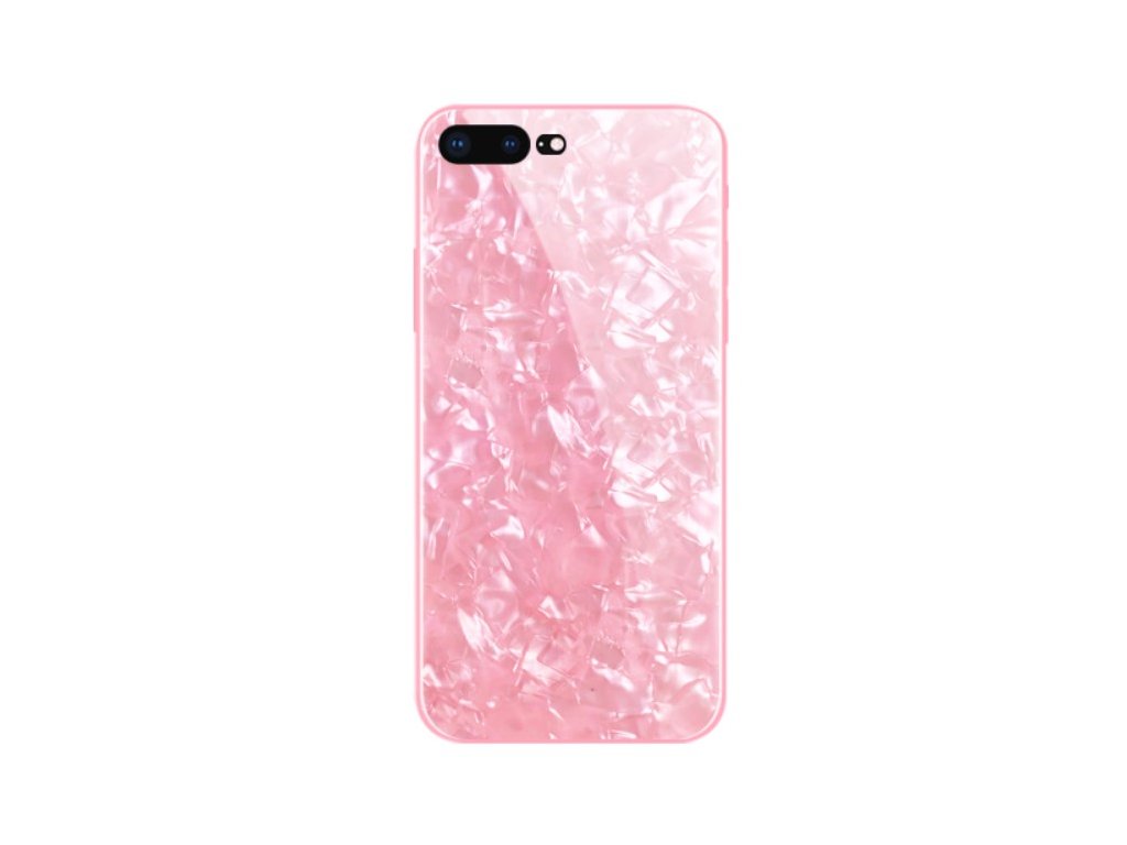 Skleněný luxusní Marble kryt na iPhone SE 2020 / iPhone 8 / iPhone 7 -  růžový - Bewear.cz |☆