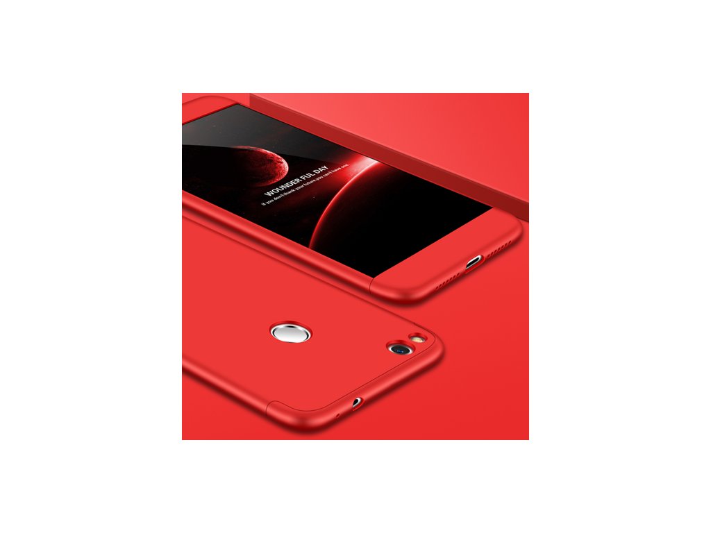 360 oboustranný kryt na Huawei P9 Lite 2017 červený