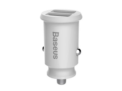 eng pl Baseus Grain Car Charger Mini Universal Smart Car Charger 2x USB 3 1A white CCALL ML02 44601 1