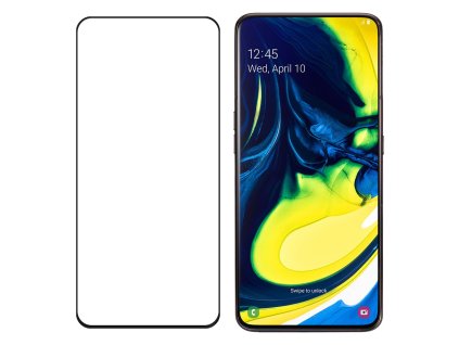 eng pl Wozinsky Tempered Glass Full Glue Super Tough Screen Protector Full Coveraged with Frame Case Friendly for Samsung Galaxy A80 black 50307 2