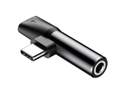 eng pm Baseus Audio Converter L41 Adapter from USB C to USB C port female headphones jack 3 5 mm female black CATL41 01 46846 1
