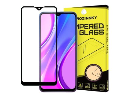 eng pl Wozinsky Tempered Glass Full Glue Super Tough Screen Protector Full Coveraged with Frame Case Friendly for Xiaomi Redmi 9 black 61835 1