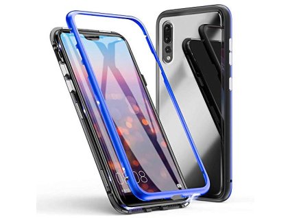 eabuy huawei p20 pro case tempered glass hard back cover magnetic adsorption aluminum alloy bumper n 51Qx gKhW4L