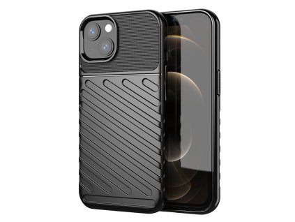 eng pl Thunder Case Flexible Tough Rugged Cover TPU Case for iPhone 13 black 74327 1
