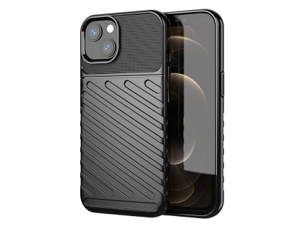 eng pl Thunder Case Flexible Tough Rugged Cover TPU Case for iPhone 13 black 74327 1