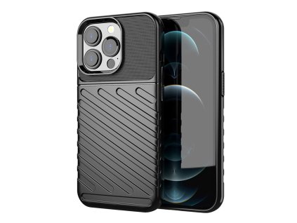 eng pl Thunder Case Flexible Tough Rugged Cover TPU Case for iPhone 13 Pro black 74324 1
