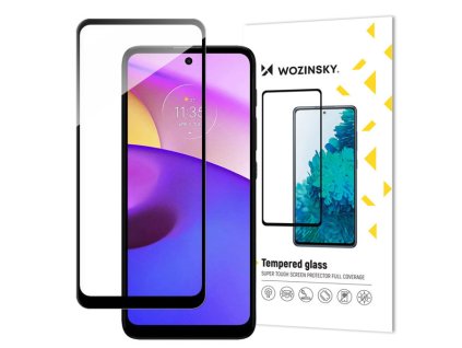 eng pm Wozinsky Super Durable Full Glue Tempered Glass Full Screen With Frame Case Friendly Motorola Moto E40 Black 87959 1