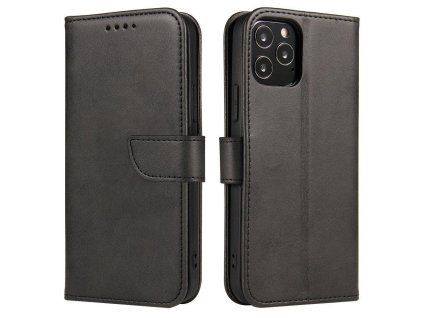 eng pl Magnet Case elegant case case cover with a flap and stand function for Motorola Moto E30 black 88544 1