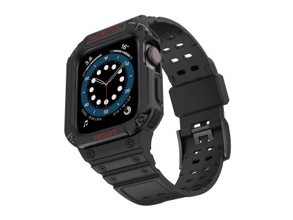 eng pl Protect Strap Band Band with Case for Watch 7 6 5 4 3 2 SE 41 40 38mm Case Armored Watch Cover Black 80343 5
