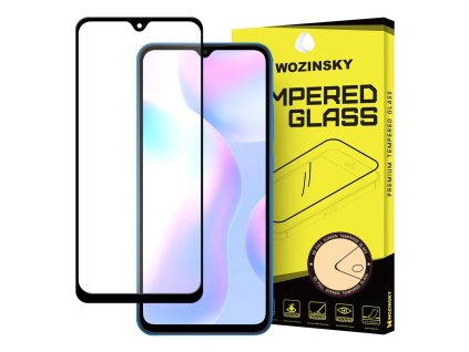 eng pl Wozinsky Tempered Glass Full Glue Super Tough Screen Protector Full Coveraged with Frame Case Friendly for Xiaomi Redmi 9A Redmi 9C black 61836 1