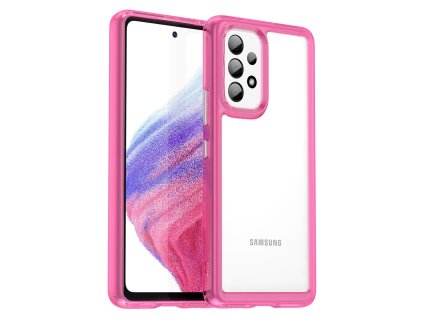 eng pl Outer Space Case for Samsung Galaxy A53 5G cover with a flexible frame pink 106622 1