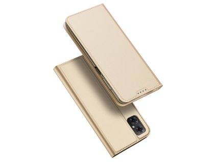 eng pl Dux Ducis Skin Pro Case For Xiaomi Redmi Note 11E Redmi 10 5G Redmi 10 Prime 5G Poco M4 5G Cover Flip Card Wallet Stand Gold 120245 1