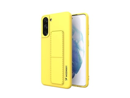 Multifunkční silikonový kryt na Samsung Galaxy S21 Plus 5G - žlutý