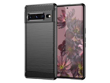 Ohebný carbon kryt na Google Pixel 7 Pro - černý
