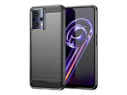 Ohebný carbon kryt na Realme 9 Pro - černý