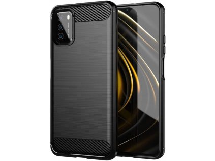 pol pl Carbon Case elastyczne etui pokrowiec Xiaomi Poco M3 Xiaomi Redmi 9T czarny 67636 1