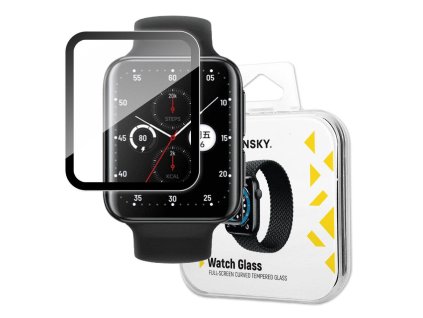 Wozinsky hybridní 3D sklo na displej hodinek Oppo Watch 2 42 mm - černé