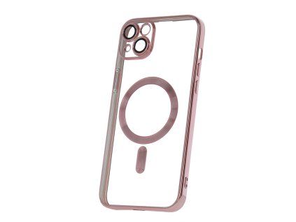 Chrome MagSafe kryt na iPhone 14 Plus – rose gold