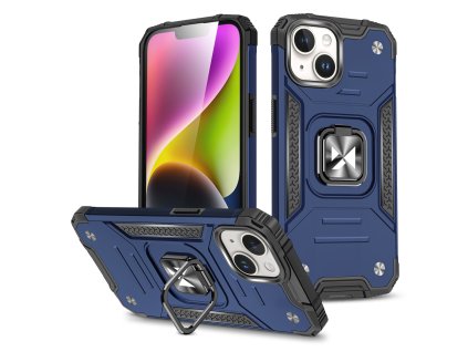 Wozinsky Ring Armor kryt na iPhone 15 - modrý