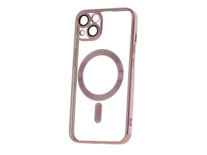 Chrome MagSafe kryt na iPhone 15 Pro - rose gold