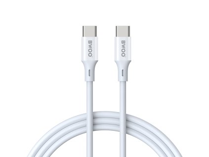 BWOO rychlý kabel X279 USB-C do USB-C - bílý