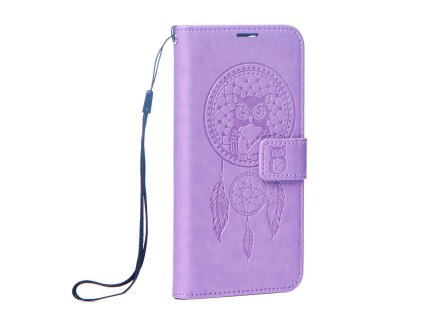 Mezzo PU kožené pouzdro na Xiaomi Redmi Note 14 Pro 5G / 14 Pro Plus 5G - fialový lapač snů