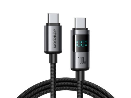 eng pl Joyroom S A16 Pro Prism Series 100W USB C Cable USB C with Digital Display 1 2m Black 195843 1