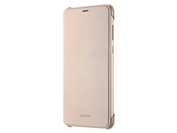originální flipové pouzdro Huawei na Huawei P Smart zlaté