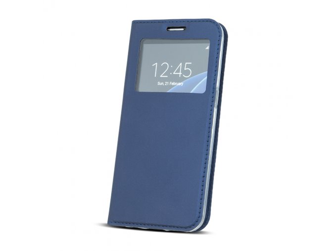 Flipové pouzdro s okénkem na Samsung S9 modré