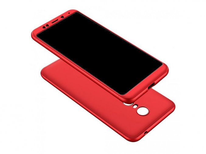 360 oboustranný kryt na Xiaomi Redmi 5 Plus - červený