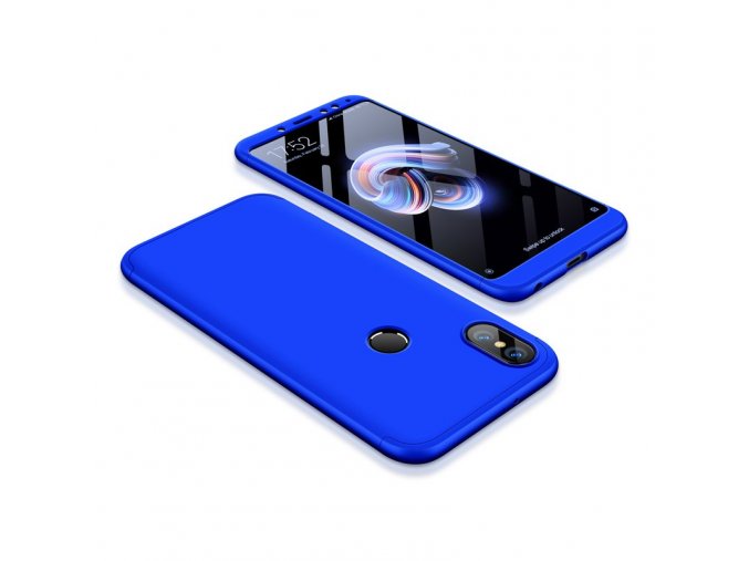 360 oboustranný kryt na Xiaomi redi Note 5 modrý 1