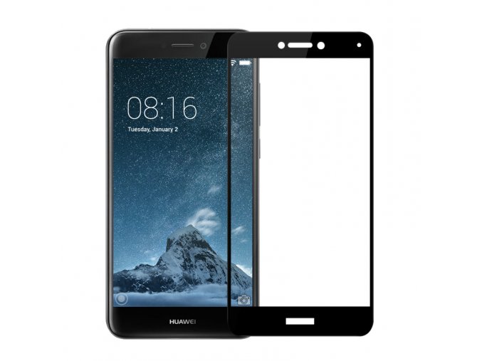 celoplošné 3D full glue sklo na huawei p9 lite 2017 černé