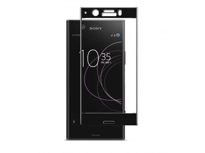 3D Tvrzené sklo na Sony Xperia XZ1 compact černé 2