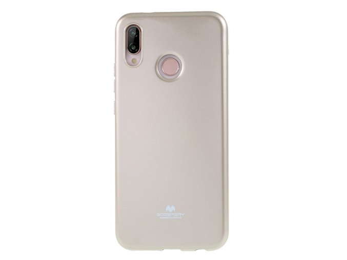 Perleťově zbarvený jelly case mercury na Huawei P20 lite zlatý