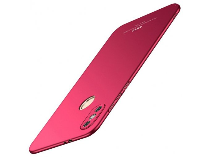 eng pl MSVII Simple Ultra Thin Cover PC Case for Xiaomi Redmi Note 5 red 39670 1