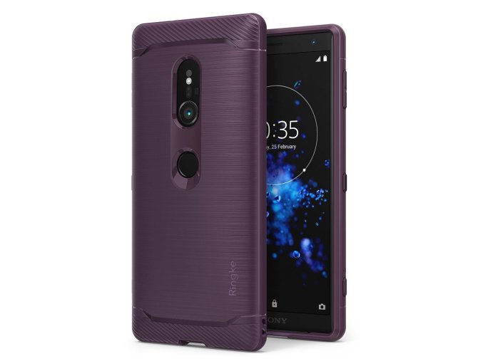 eng pl Ringke Onyx Durable TPU Case Cover for Sony Xperia XZ2 purple OXSN0002 RPKG 40159 1