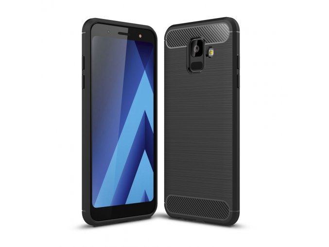 Matný carbon styl kryt na Samsung Galaxy A6 titulka