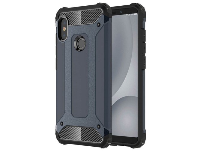 eng pl Hybrid Armor Case Tough Rugged Cover for Xiaomi Redmi Note 5 dual camera Redmi Note 5 Pro blue 41459 1