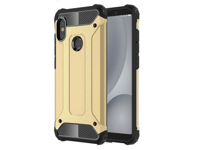 eng pl Hybrid Armor Case Tough Rugged Cover for Xiaomi Redmi Note 5 dual camera Redmi Note 5 Pro golden 41458 1