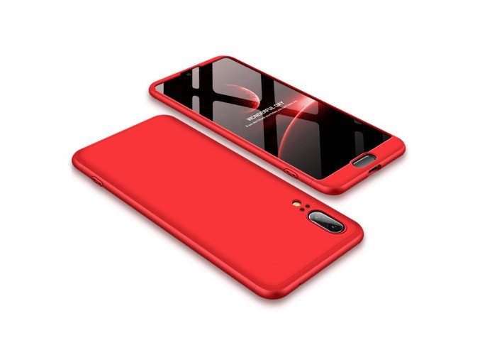 eng pl 360 Protection Front and Back Case Full Body Cover Huawei P20 red 39570 1