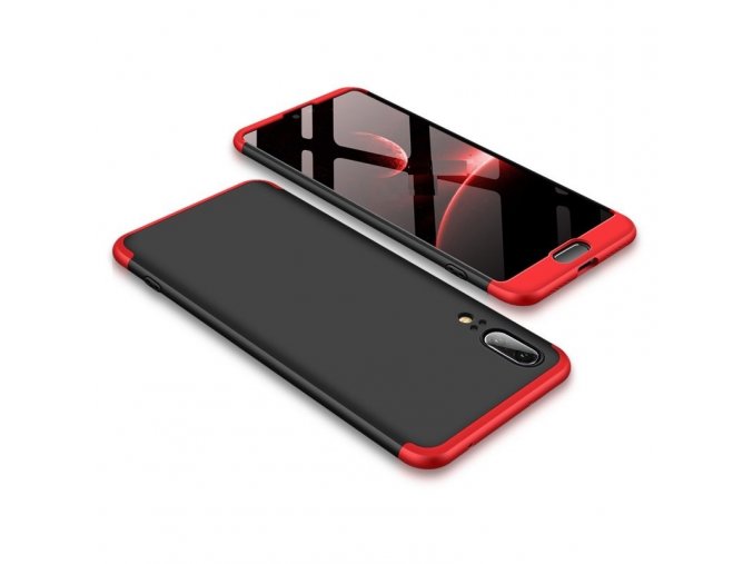 eng pl 360 Protection Front and Back Case Full Body Cover Huawei P20 black red 39569 1