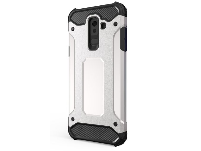 aeng pl Hybrid Armor Case Tough Rugged Cover for Samsung Galaxy A6 Plus 2018 A605 silver 42384 1