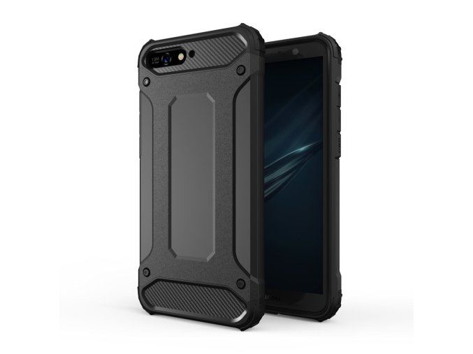 eng pl Hybrid Armor Case Tough Rugged Cover for Huawei Y6 2018 black 42378 1