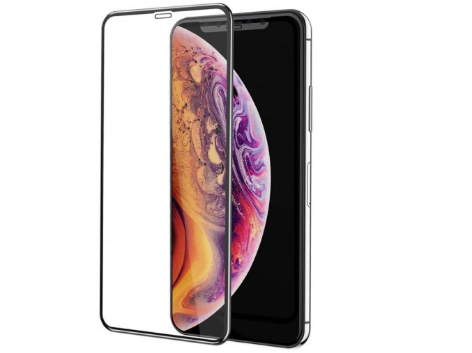 3D Full Glue tvrzené sklo na iPhone 11 Pro Max / XS Max - černé