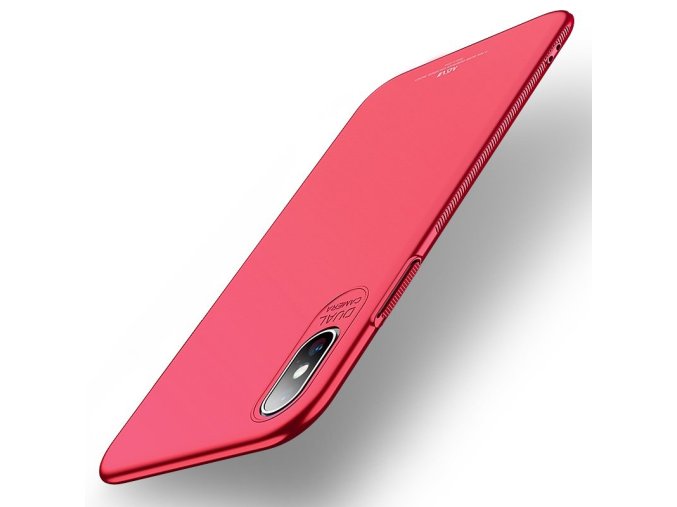 eng pl MSVII Simple Ultra Thin Cover PC Case for iPhone XS Max red 44987 1