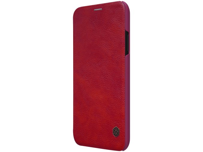 eng pl Nillkin Qin original leather case cover for iPhone XR red 44624 1