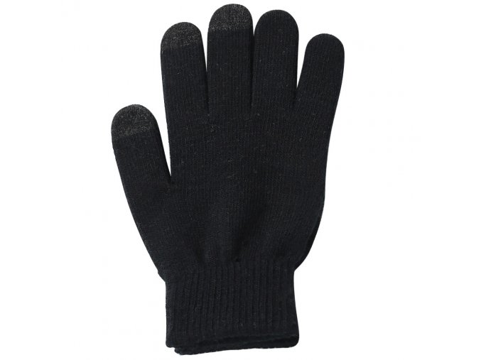 Protiskluzové dotykové rukavice S-M - černé