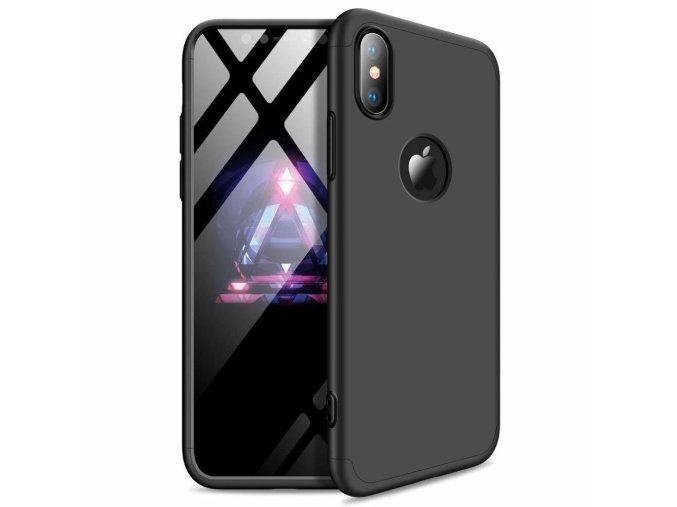 eng pl 360 Protection Front and Back Case Full Body Cover iPhone XR black logo hole 45687 1