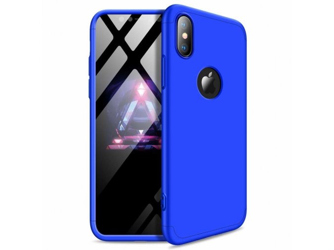 eng pl 360 Protection Front and Back Case Full Body Cover iPhone XR blue logo hole 45684 1