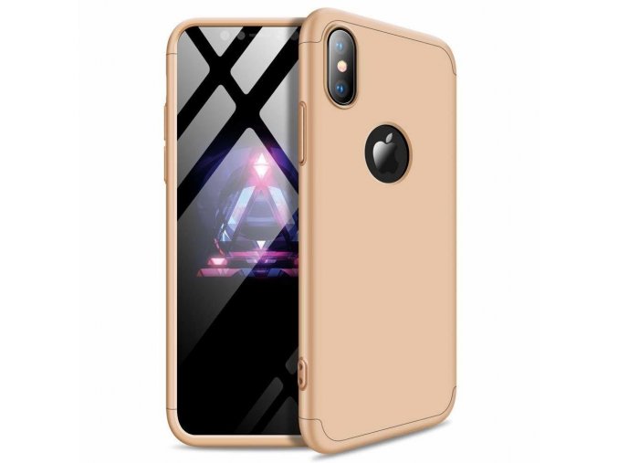 eng pl 360 Protection Front and Back Case Full Body Cover iPhone XR golden logo hole 45686 1